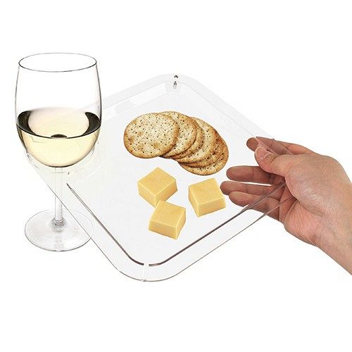 Clear Appetizer Cocktail Plate